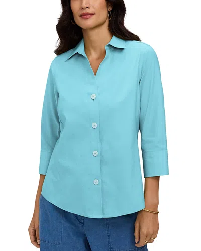 Foxcroft Paityn Non-iron Shirt In Blue
