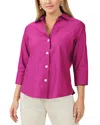 Foxcroft Pandora Non-iron Cotton Shirt In Fuchsia