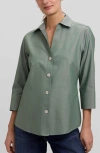 Foxcroft Paityn Non-iron Button-up Shirt In Green