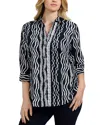 Foxcroft Plus Paityn Shirt In Black