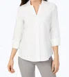 Foxcroft Taylor Non-iron Button-down Top In White
