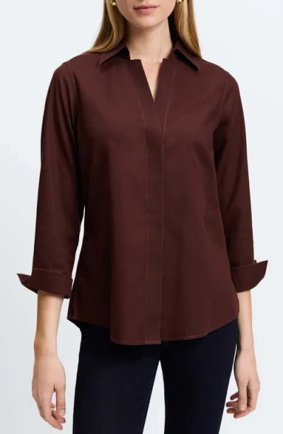 FOXCROFT FOXCROFT TAYLOR FITTED NON-IRON SHIRT
