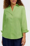 Foxcroft Taylor Fitted Non-iron Shirt In Green