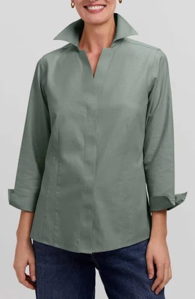 Foxcroft Taylor Fitted Non-iron Shirt In Multi
