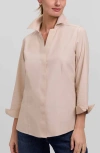 Foxcroft Taylor Fitted Non-iron Shirt In Pink