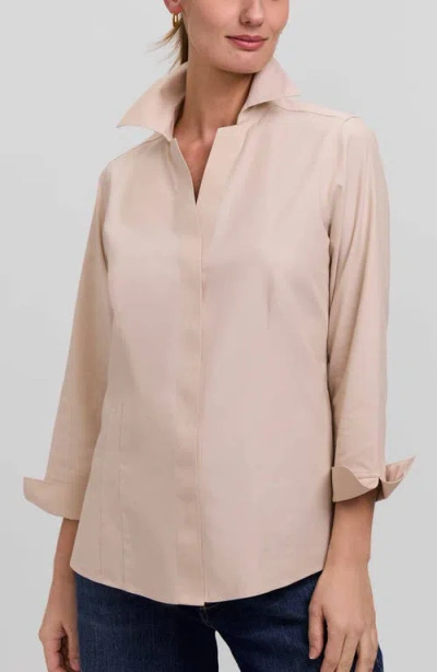 Foxcroft Taylor Fitted Non-iron Shirt In Pink