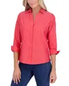 FOXCROFT TAYLOR NON-IRON BUTTON-DOWN TOP