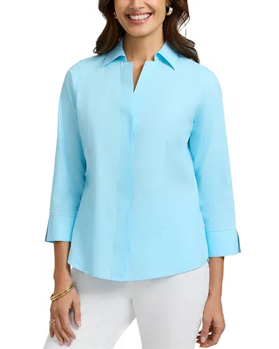 FOXCROFT TAYLOR NON-IRON BUTTON-DOWN TOP