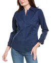 Foxcroft Taylor Stretch Shirt In Blue