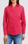 Foxcroft Taylor Stretch Shirt In Raspberry