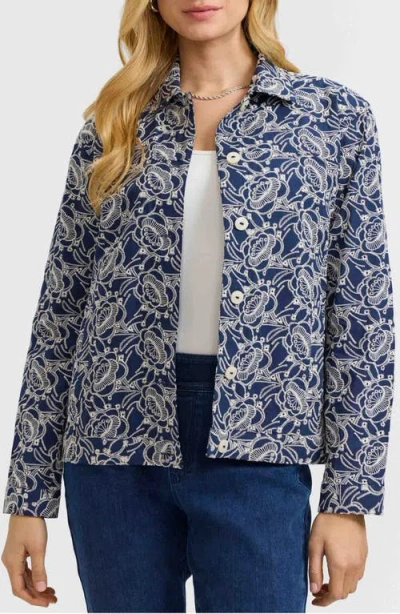 Foxcroft Thelma Cotton Eyelet Jacket
