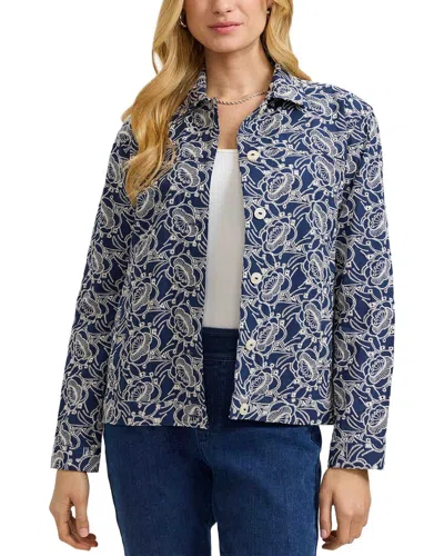 Foxcroft Thelma Jacket In Blue