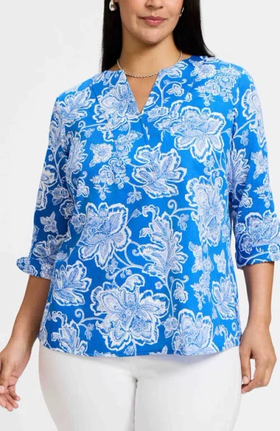 Foxcroft Vena Print Top In Multi