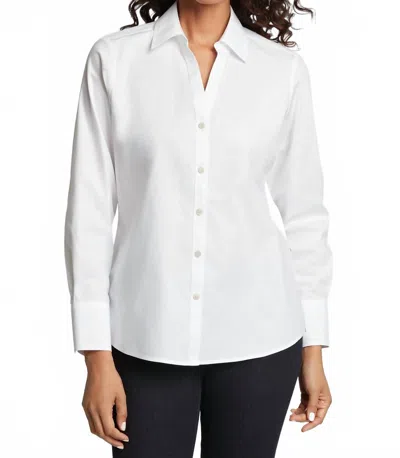 Foxcroft Women's Mary Button Down Shirt In White