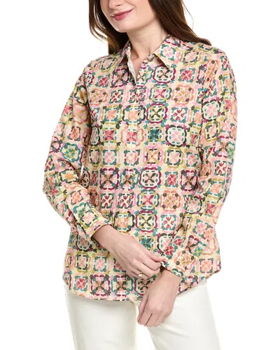Foxcroft Zoey Shirt In Beige