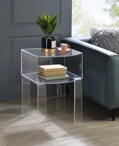 Foxhill Trading Fox Hill Trading Hartman 23.5" Acrylic End Table In Transparent