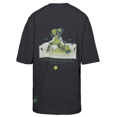 Foxylab New York Women's Unisex Jersey Grey Tee Green Method