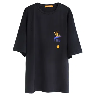 Foxylab New York Women's Unisex Grey Oversized Tee Blue Method