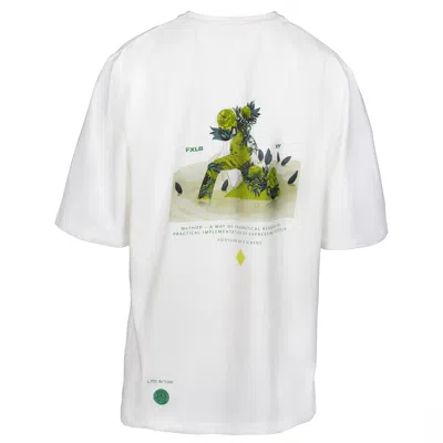 Foxylab New York Women's Unisex Jersey White Tee Green Method