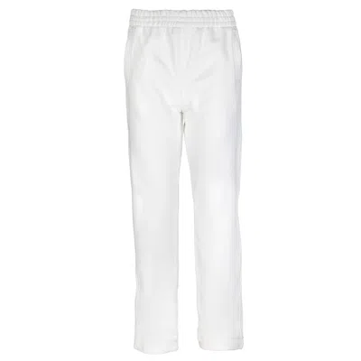Foxylab New York Women's Unisex White Fleece Trousers