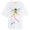 Foxylab New York Women's Unisex White Jersey Tee Tied Heart In White