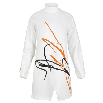 Foxylab New York Women's White Unisex Elongated Fleece Pullover Dress Awaken