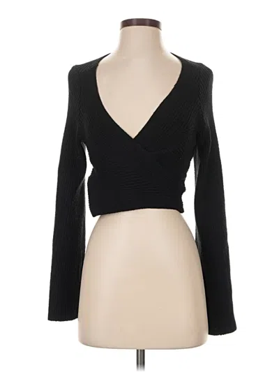 Pre-owned Fp Beach Cardigan Sweater In Black