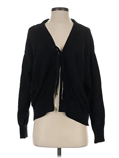 Pre-owned Fp Beach Cardigan Sweater In Black