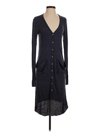 Pre-owned Fp Beach Cardigan Sweater In Black