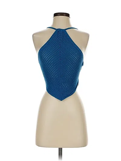 Pre-owned Fp Beach Cardigan Sweater In Blue