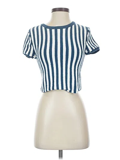 Pre-owned Fp Beach Cardigan Sweater In Blue