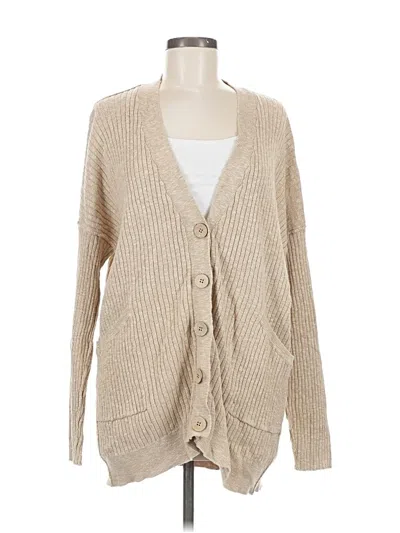 Pre-owned Fp Beach Cardigan Sweater In Brown