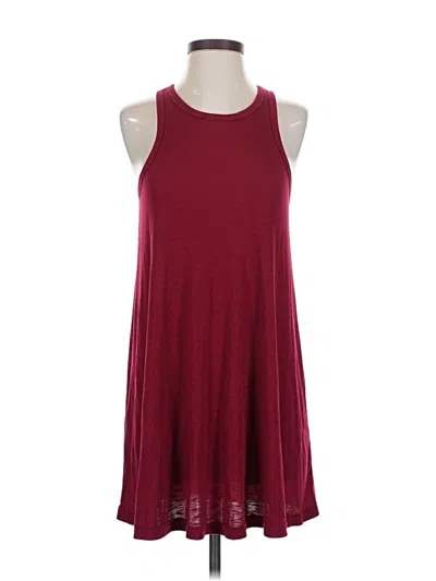 Pre-owned Fp Beach Cardigan Sweater In Burgundy