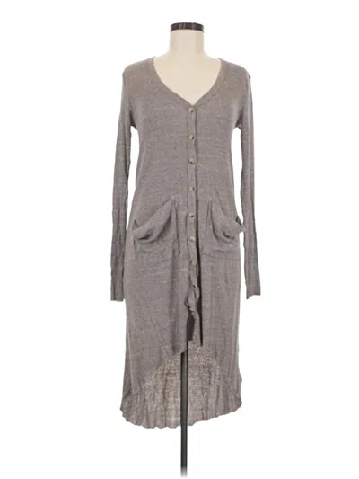 Pre-owned Fp Beach Cardigan Sweater In Gray