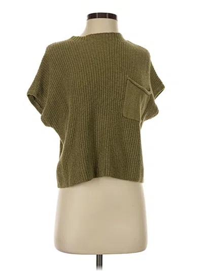 Pre-owned Fp Beach Cardigan Sweater In Green