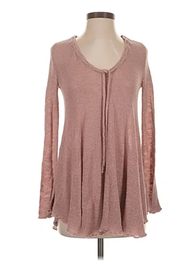 Pre-owned Fp Beach Cardigan Sweater In Pink