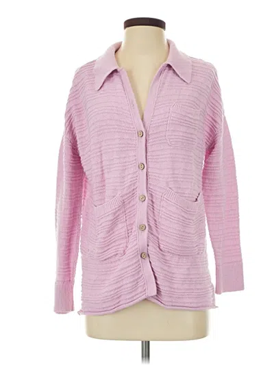 Pre-owned Fp Beach Cardigan Sweater In Pink