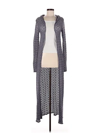 Pre-owned Fp Beach Cardigan Sweater In Purple