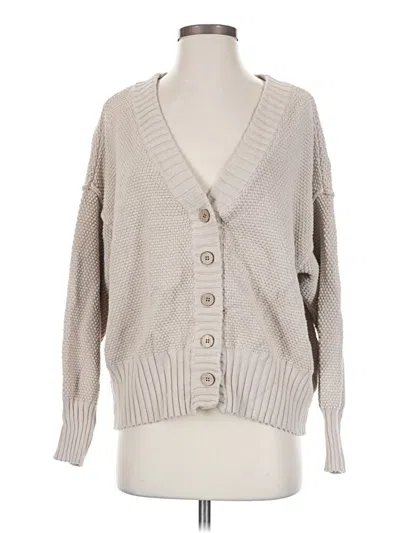 Pre-owned Fp Beach Cardigan Sweater In Tan
