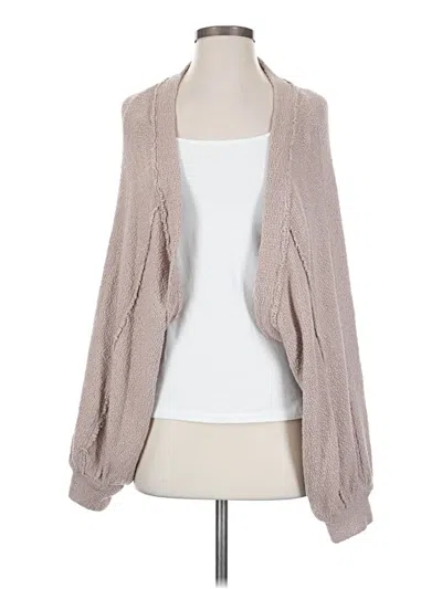 Pre-owned Fp Beach Cardigan Sweater In Tan