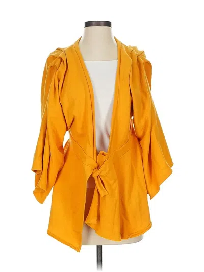 Pre-owned Fp Beach Cardigan Sweater In Yellow