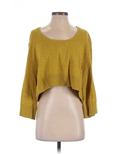 Pre-owned Fp Beach Cardigan Sweater In Yellow