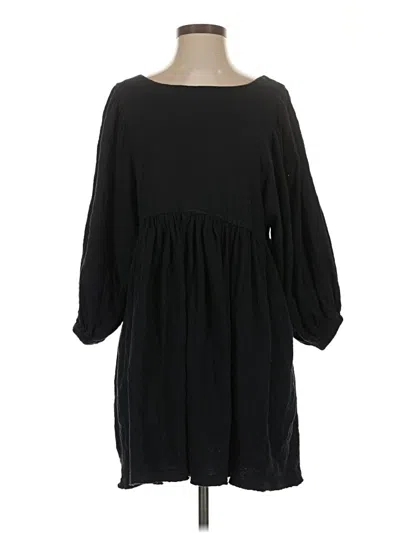 Pre-owned Fp Beach Casual Dress In Black