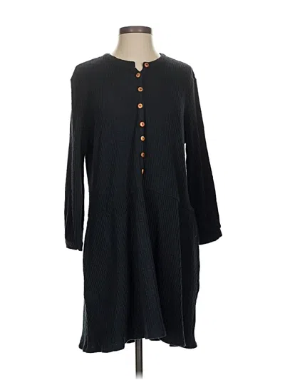 Pre-owned Fp Beach Casual Dress In Black