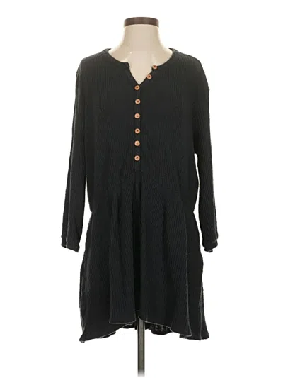 Pre-owned Fp Beach Casual Dress In Black
