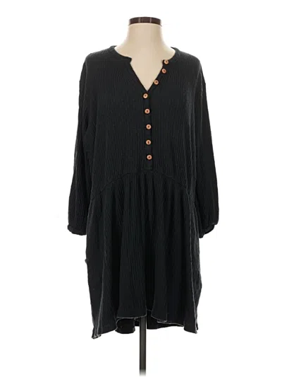 Pre-owned Fp Beach Casual Dress In Black