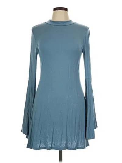 Pre-owned Fp Beach Casual Dress In Blue