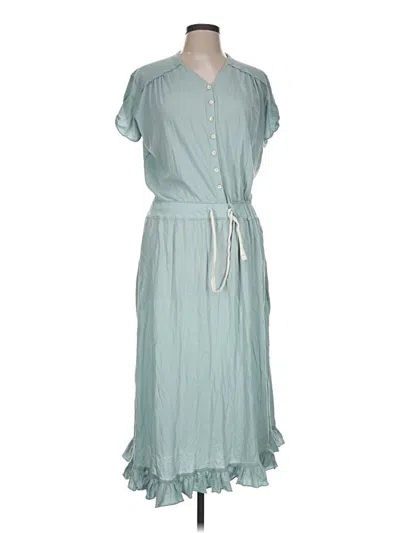 Pre-owned Fp Beach Casual Dress In Blue