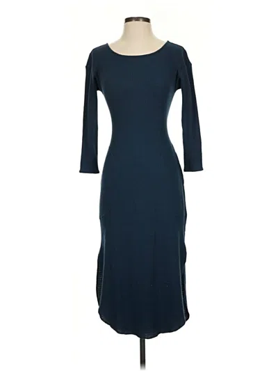 Pre-owned Fp Beach Casual Dress In Blue