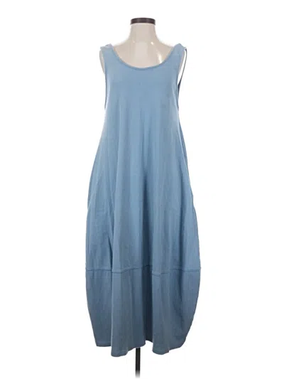 Pre-owned Fp Beach Casual Dress In Blue